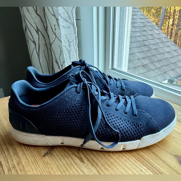 Swims Mens Breeze Tennis Washable Knit Sneaker US 8 | EU 41 Navy/White - Picture 4 of 8